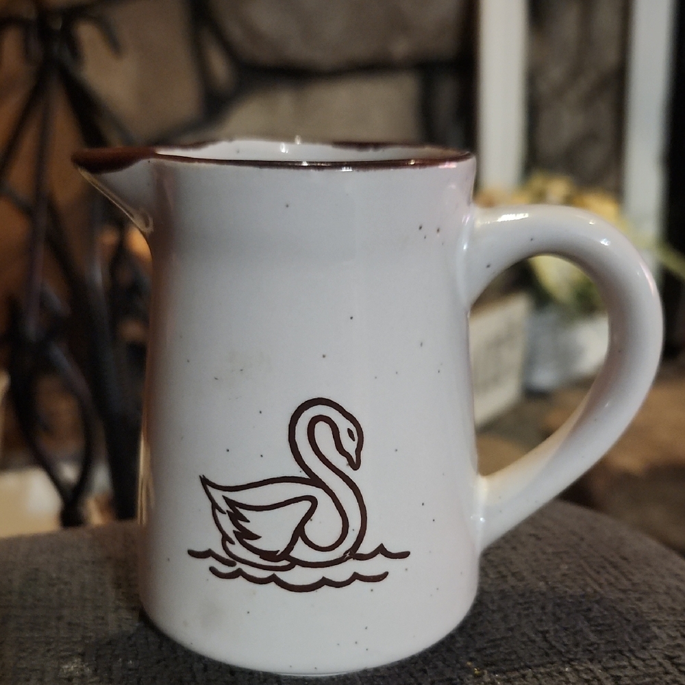Vintage Schwans Ice Cream Creamer Pitcher